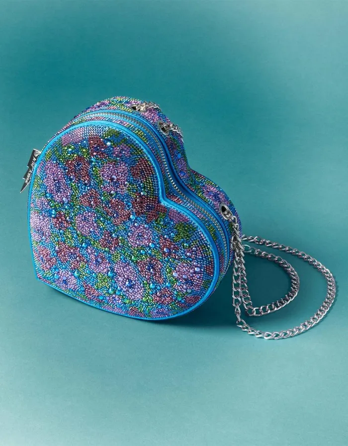 Women STONE HEART CONVERTIBLE BAG BLUE Blue Betsey Johnson Women STONE HEART CONVERTIBLE BAG BLUE Blue Betsey Johnson