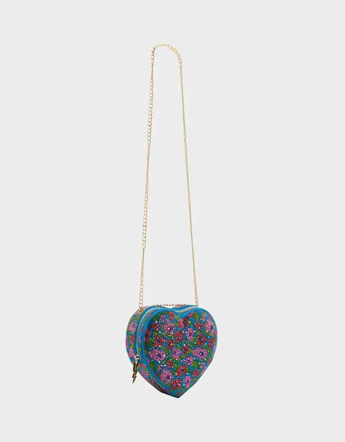 Women STONE HEART CONVERTIBLE BAG BLUE Blue Betsey Johnson Women STONE HEART CONVERTIBLE BAG BLUE Blue Betsey Johnson