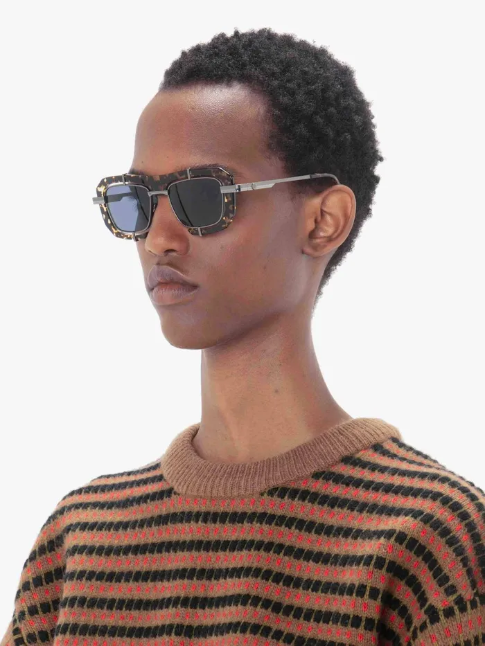 Women SUNGLASSES JW Anderson GEOMETRIC COMBINATION SUNGLASSES Medium Tortoiseshell