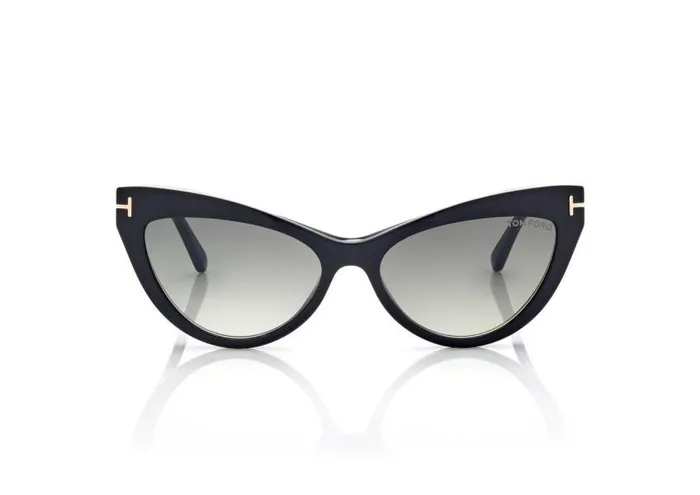 Women SUNGLASSES Tom Ford Magnetic Clip Blue Block Cat Eye Opticals