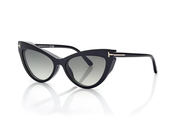 Women SUNGLASSES Tom Ford Magnetic Clip Blue Block Cat Eye Opticals