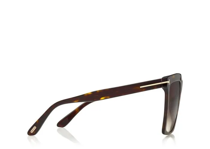 Women SUNGLASSES Tom Ford Polarized Sabrina Sunglasses Dark Havana
