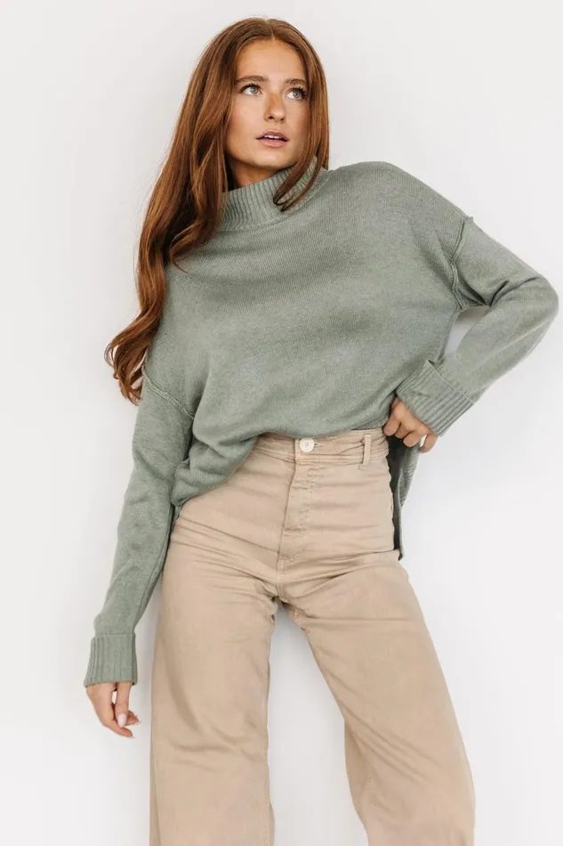 Women Sweaters Baltic Born Evermore Knit Sweater Sage