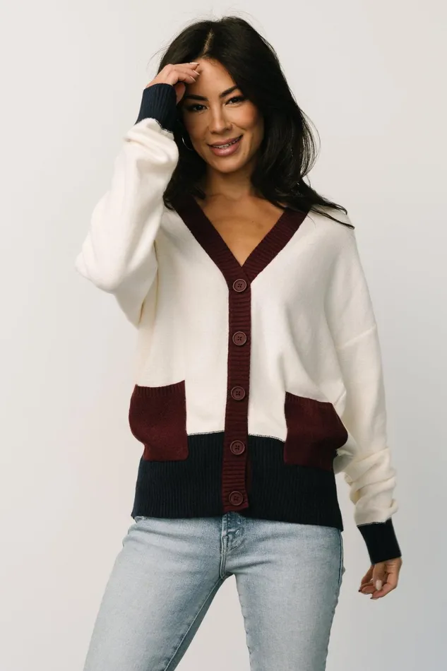 Women Sweaters Baltic Born Jax Cardigan Cream Multi Women Sweaters Baltic Born Jax Cardigan Cream Multi