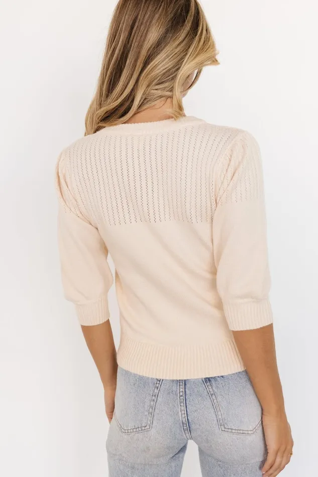 Women Sweaters Baltic Born Opal Knit Sweater Cream Women Sweaters Baltic Born Opal Knit Sweater Cream