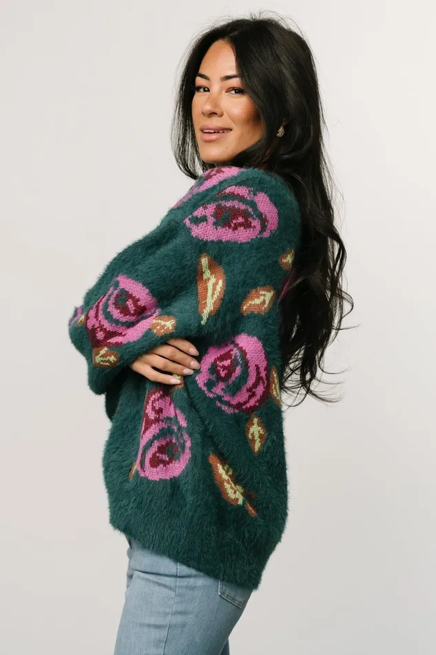 Women Sweaters Baltic Born Ryder Sweater Jade Multi Floral Women Sweaters Baltic Born Ryder Sweater Jade Multi Floral