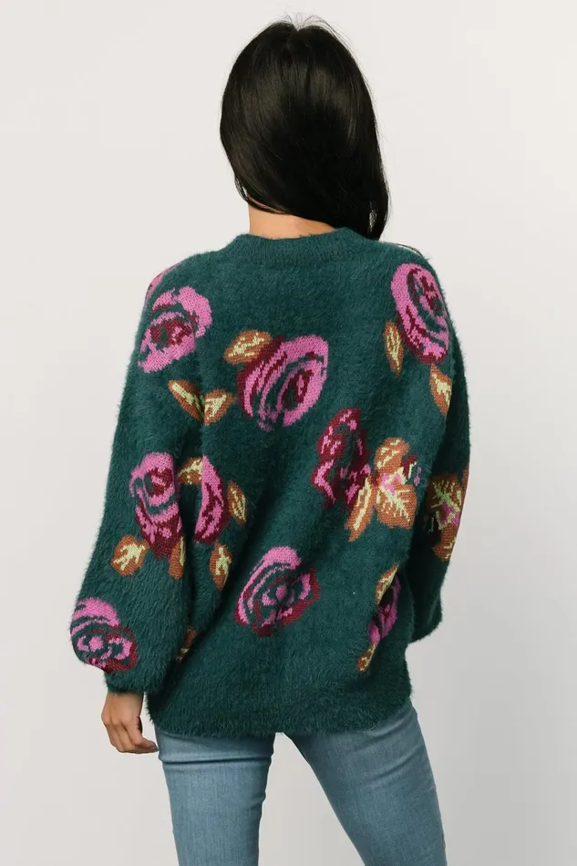 Women Sweaters Baltic Born Ryder Sweater Jade Multi Floral Women Sweaters Baltic Born Ryder Sweater Jade Multi Floral