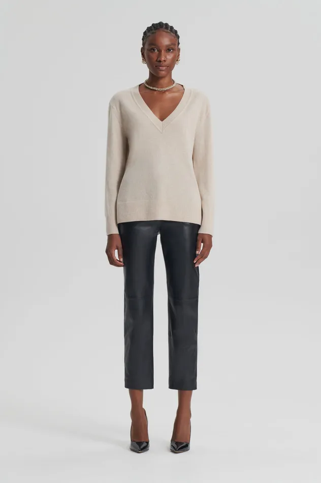 Women Sweaters Scanlan Theodore CASHMERE V WHEAT