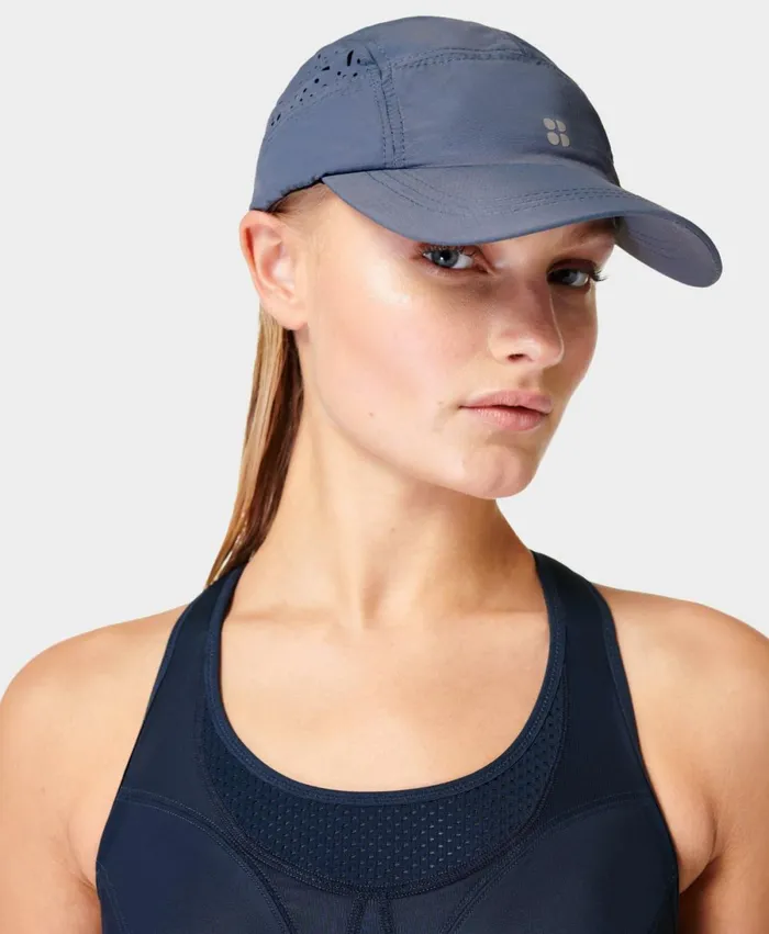 Women Swiftie Run Cap Endless Blue Sweaty Betty Hats Scarves Gloves