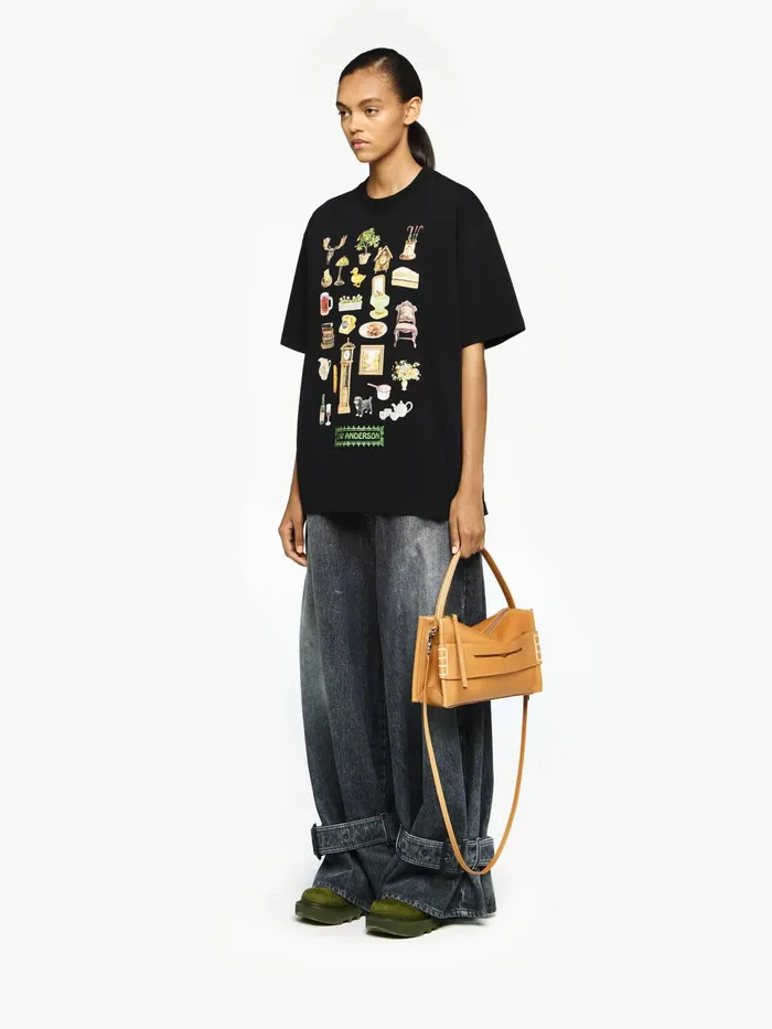 Women TShirts JW Anderson 034DIORAMA034 PRINTED TSHIRT Black Women TShirts JW Anderson 034DIORAMA034 PRINTED TSHIRT Black