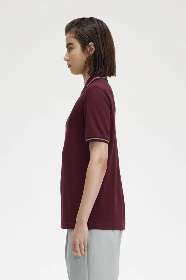 Women The ShirtG3600 Oxblooddusty Rose Pinkblack Fred Perry Polo Shirts