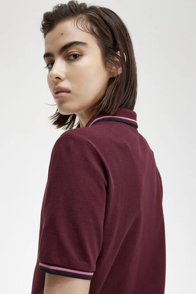 Women The ShirtG3600 Oxblooddusty Rose Pinkblack Fred Perry Polo Shirts