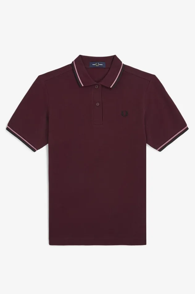 Women The ShirtG3600 Oxblooddusty Rose Pinkblack Fred Perry Polo Shirts