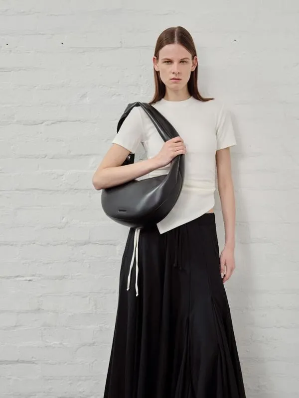 Women Toni Knotted Crescent Hobo Bag 8211 Noir CHARLES and KEITH Hobo Bags