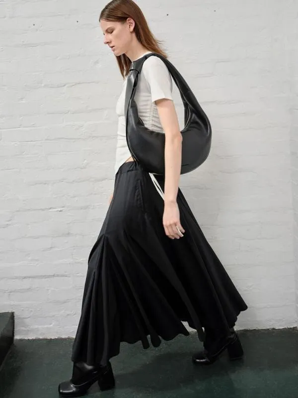 Women Toni Knotted Crescent Hobo Bag 8211 Noir CHARLES and KEITH Hobo Bags