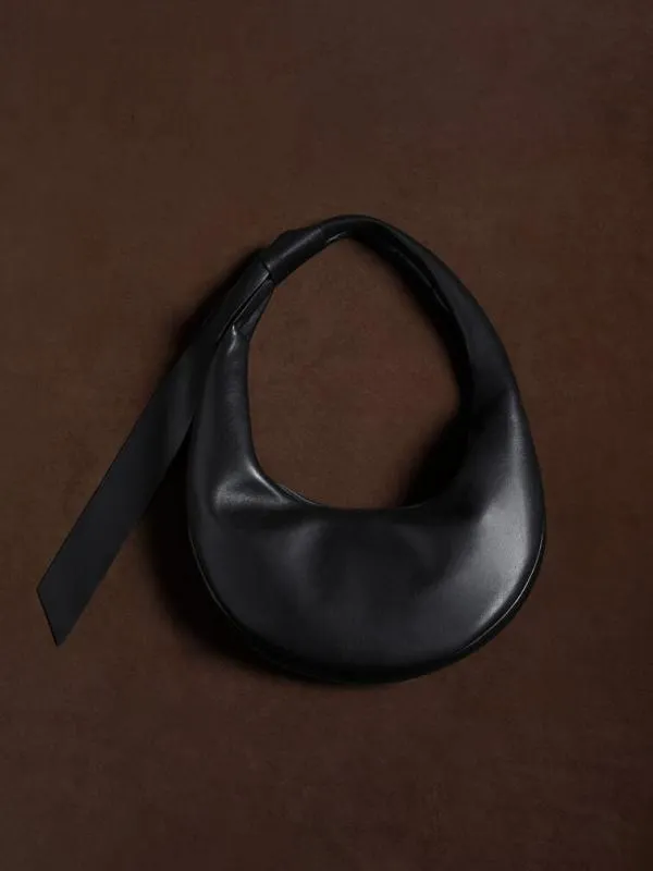 Women Toni Knotted Crescent Hobo Bag 8211 Noir CHARLES and KEITH Hobo Bags