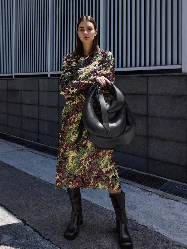 Women Toni Knotted Crescent Hobo Bag 8211 Noir CHARLES and KEITH Hobo Bags
