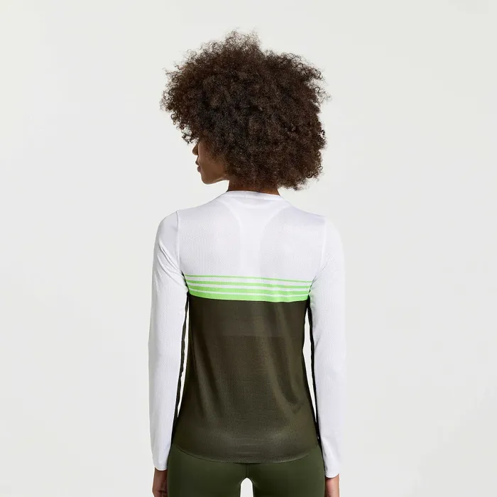 Women Tops Saucony Women8217s Elite Long Sleeve Umbra