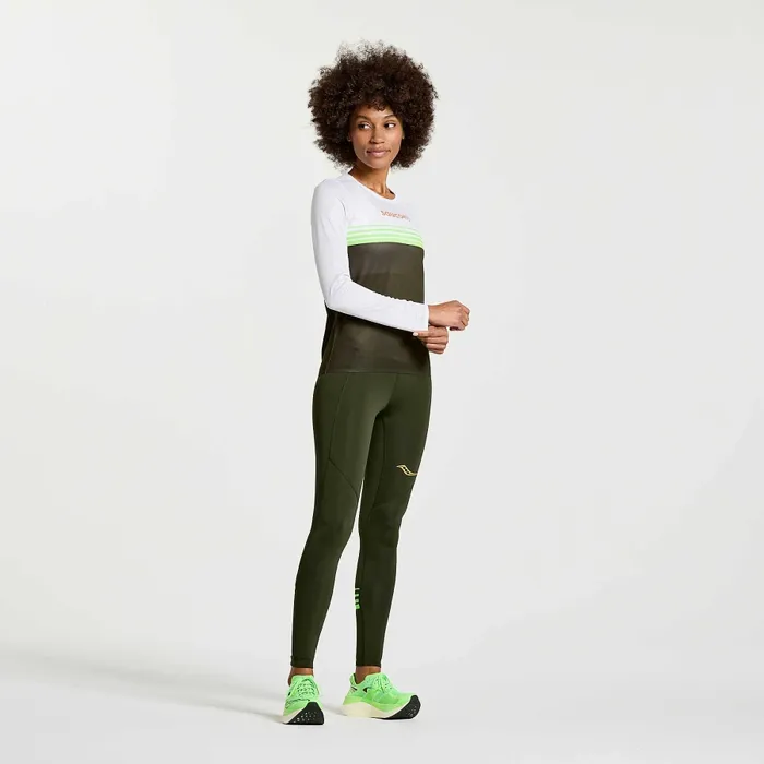 Women Tops Saucony Women8217s Elite Long Sleeve Umbra