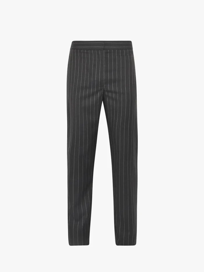 Women Trousers and Shorts JW Anderson STRAIGHT LEG TAILORED TROUSERS Mid Grey Melange