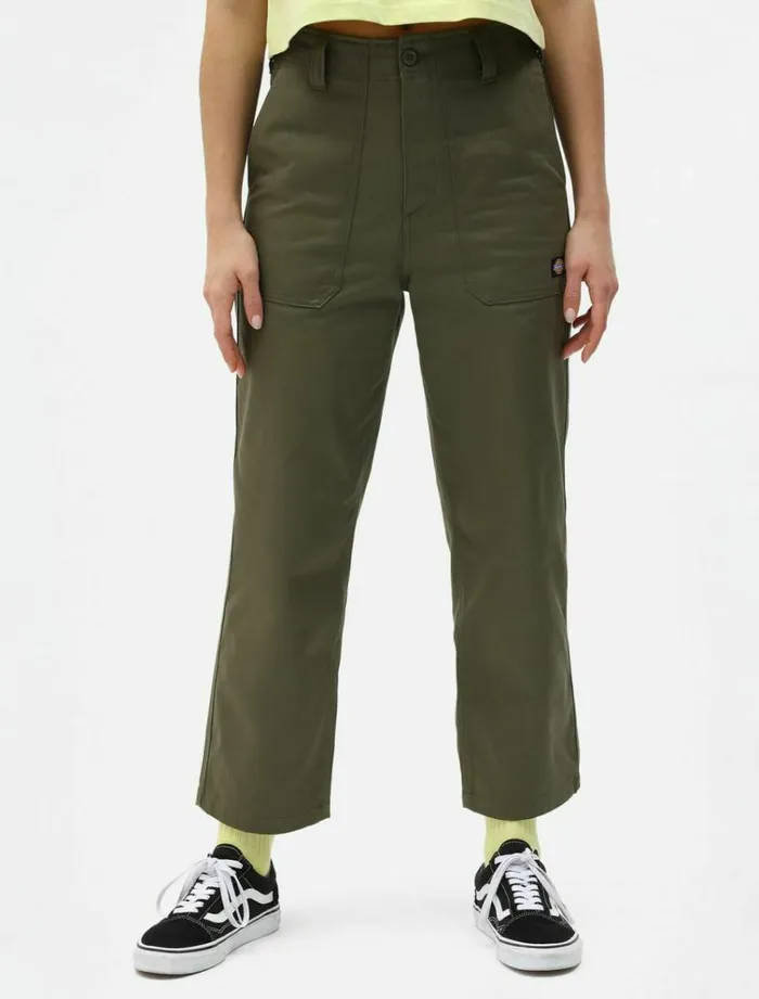 Women Trousers Dickies Chokio Pant Military Green