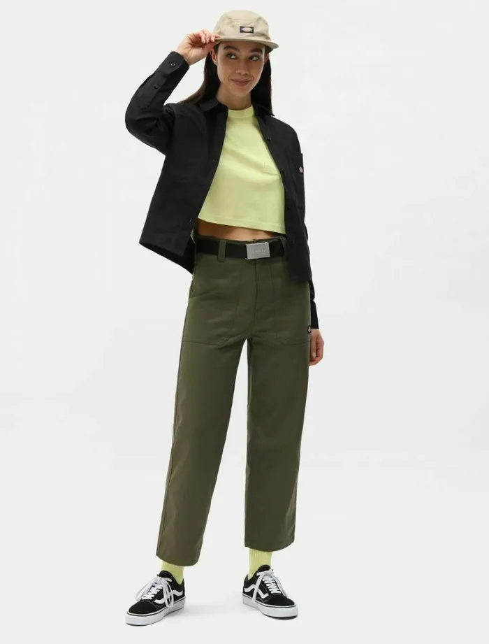 Women Trousers Dickies Chokio Pant Military Green