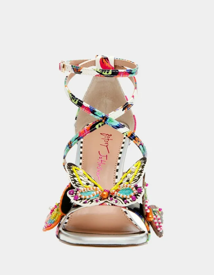Women TRUDIE WHITE BUTTERFLY White Butterfly Betsey Johnson