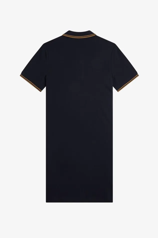 Women Twin Tipped Shirt Dress Navy Fred Perry Dresses