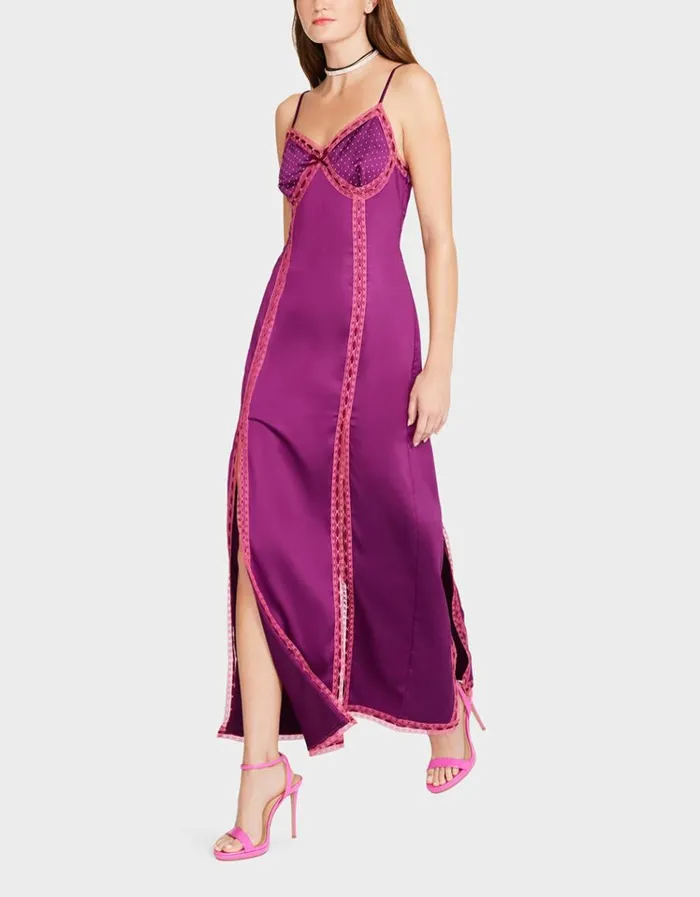 Women VIOLA SLIP DRESS PURPLE Purple Betsey Johnson