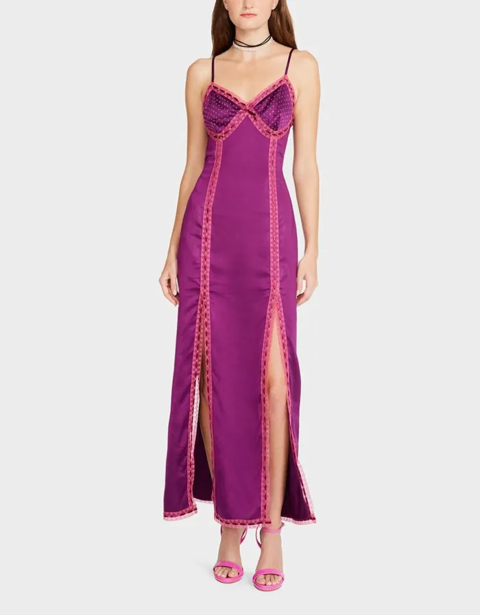 Women VIOLA SLIP DRESS PURPLE Purple Betsey Johnson