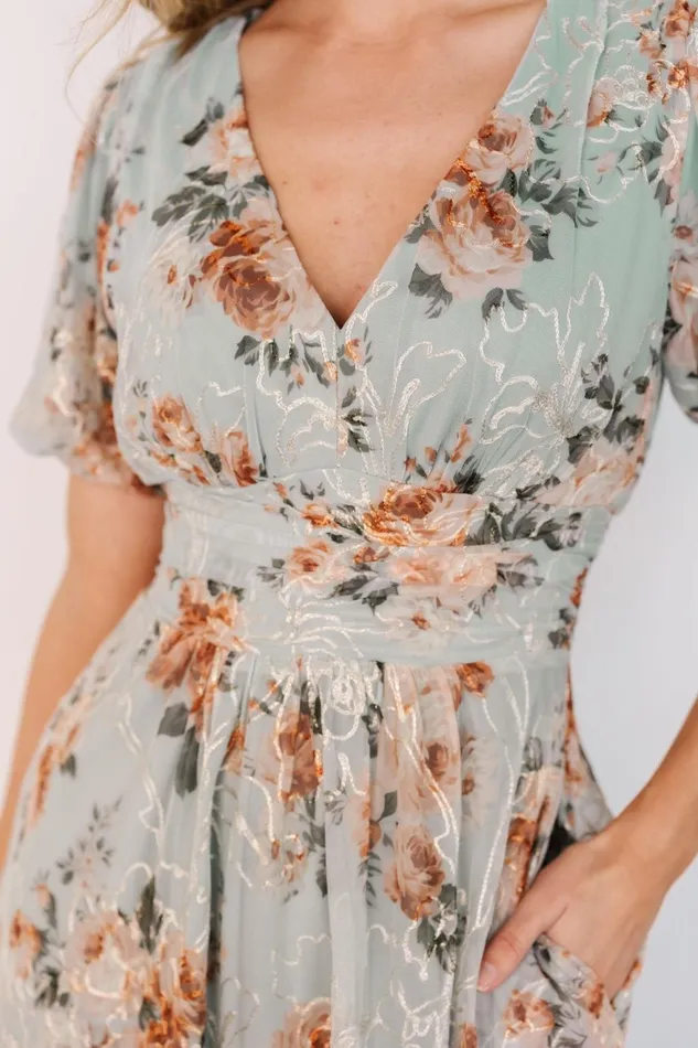 Women Wedding Guest Baltic Born Ardley Maxi Dress Sage Floral Women Wedding Guest Baltic Born Ardley Maxi Dress Sage Floral