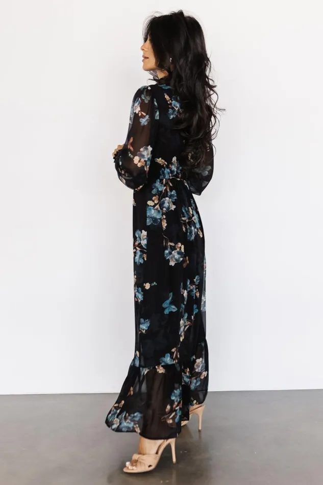 Women Wedding Guest Baltic Born Luciana Maxi Dress Black Blue Women Wedding Guest Baltic Born Luciana Maxi Dress Black Blue