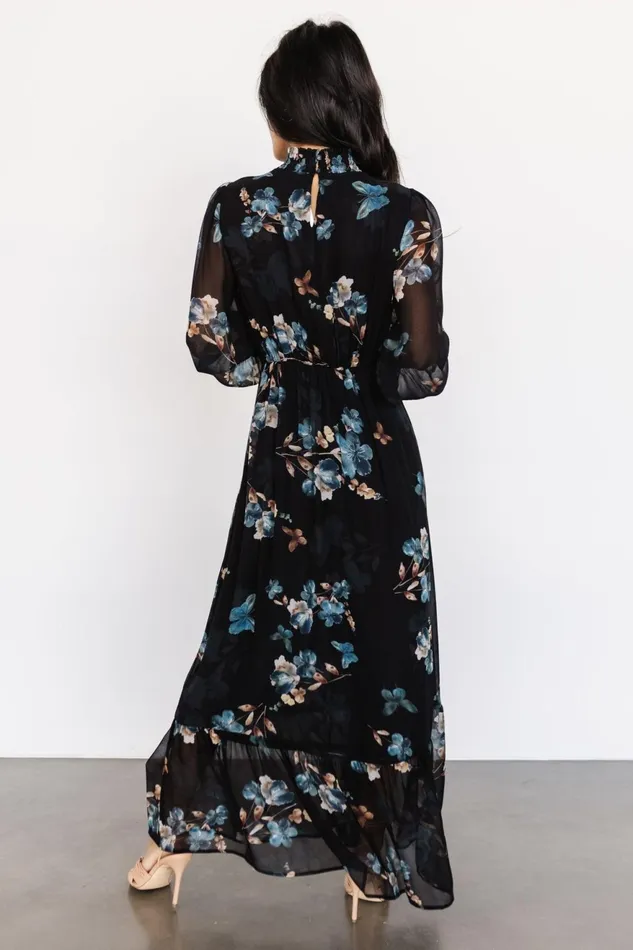 Women Wedding Guest Baltic Born Luciana Maxi Dress Black Blue Women Wedding Guest Baltic Born Luciana Maxi Dress Black Blue