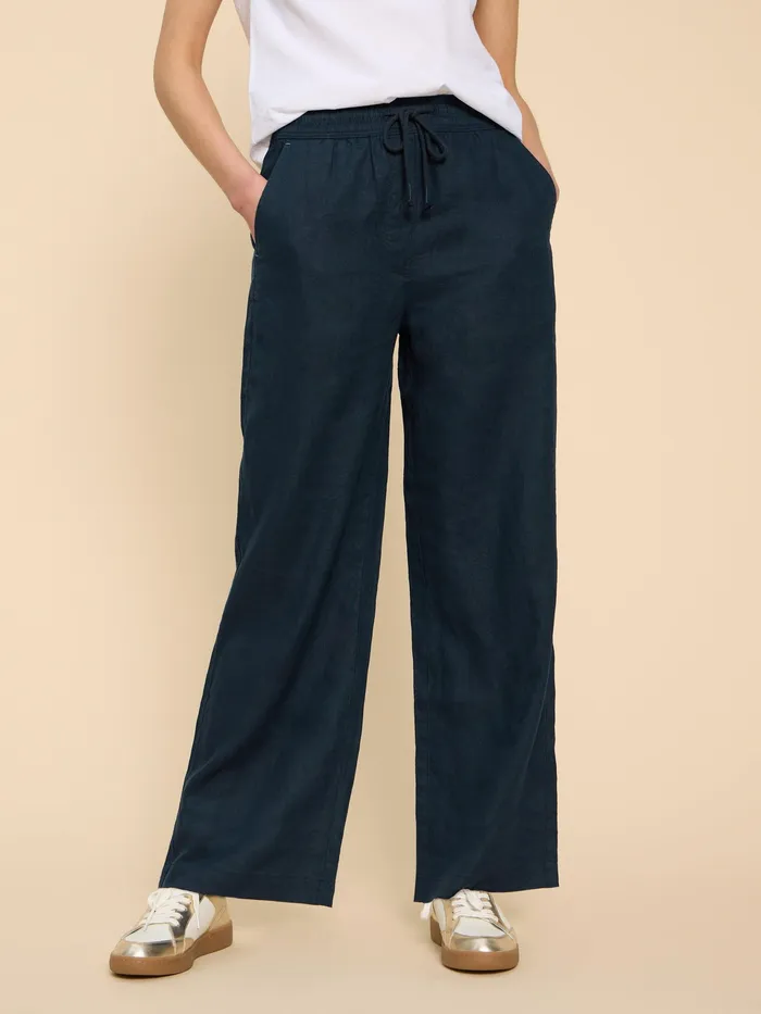 Women White Stuff Clothing Belle Linen Blend Wide Trouser Women White Stuff Clothing Belle Linen Blend Wide Trouser