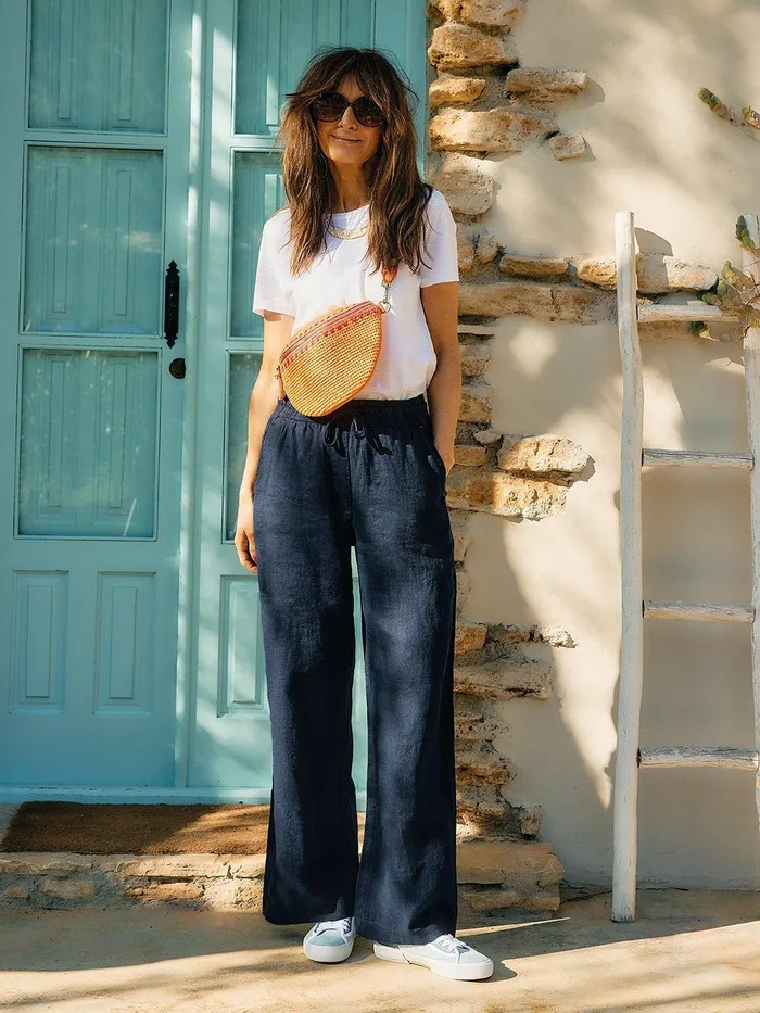 Women White Stuff Clothing Belle Linen Blend Wide Trouser Women White Stuff Clothing Belle Linen Blend Wide Trouser