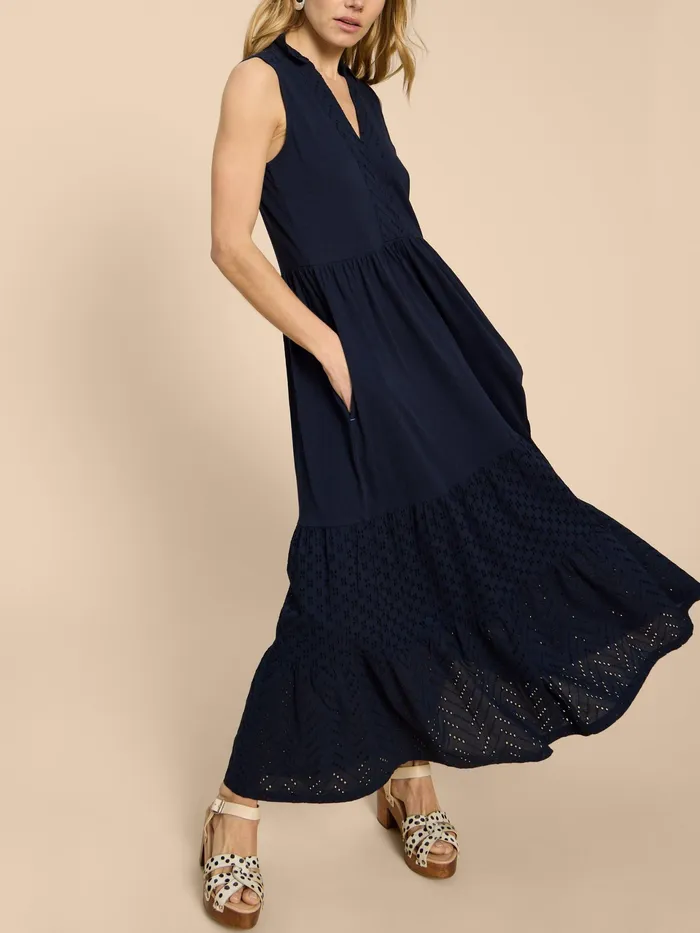 Women White Stuff Clothing Keira Maxi Jersey Shirt Dress
