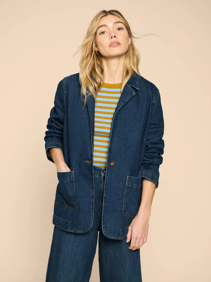 Women White Stuff Clothing Loren Denim Blazer