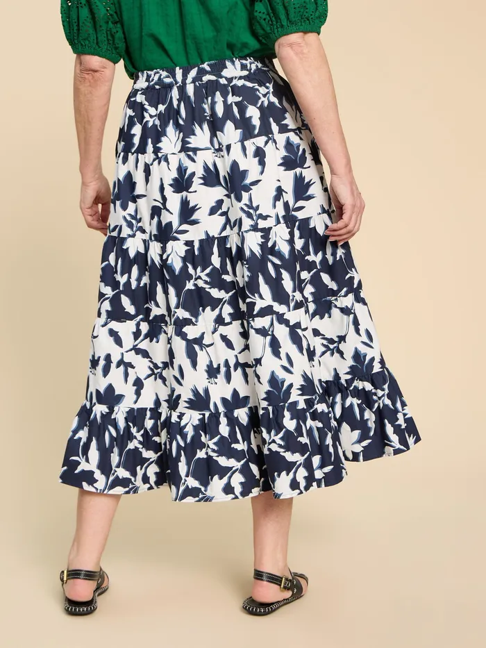 Women White Stuff Clothing Mayra Mixed Print Midi Skirt