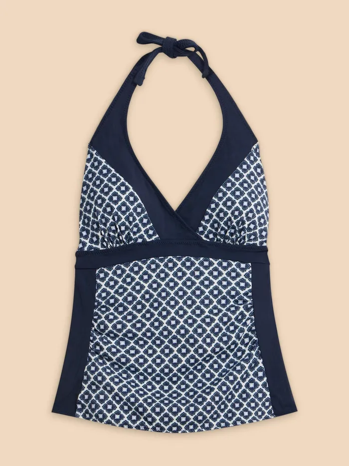 Women White Stuff Clothing Sunshine Reversible Printed Tankini
