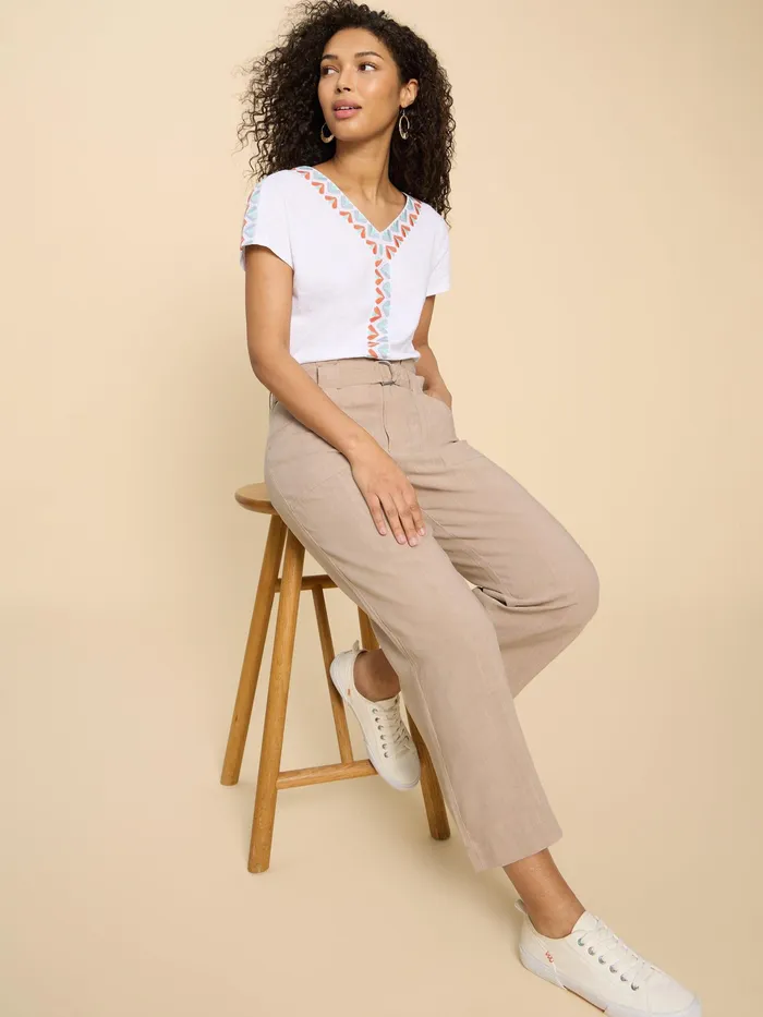 Women White Stuff Clothing Teakie Tencel Linen Trouser