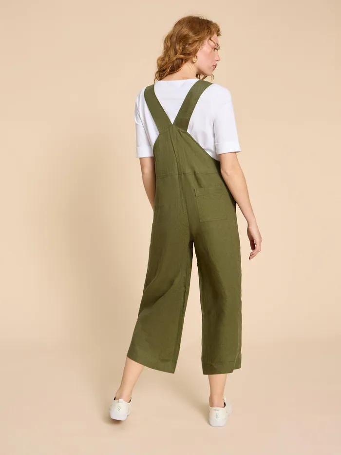 Women White Stuff Clothing Viola Crop Linen Dungaree Women White Stuff Clothing Viola Crop Linen Dungaree