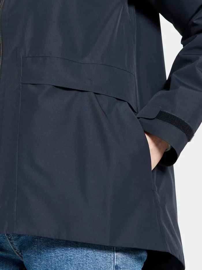 Women Wide Jacket Dark Night Blue Didriksons Spring Jackets