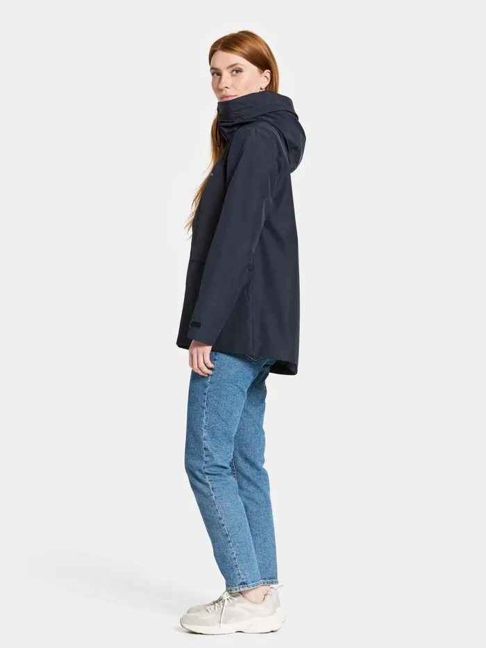 Women Wide Jacket Dark Night Blue Didriksons Spring Jackets