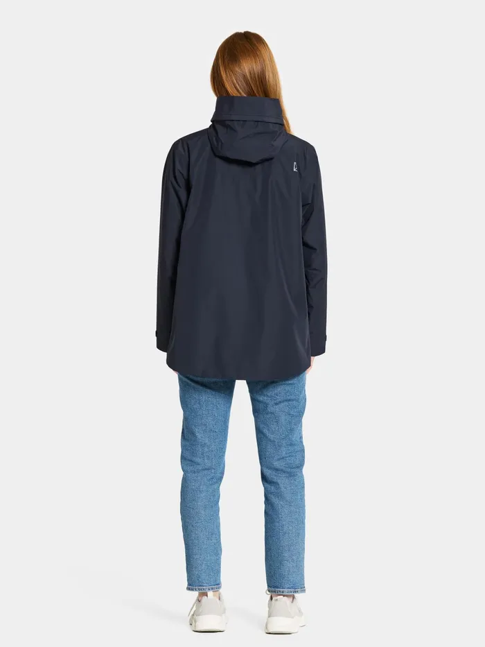 Women Wide Jacket Dark Night Blue Didriksons Spring Jackets