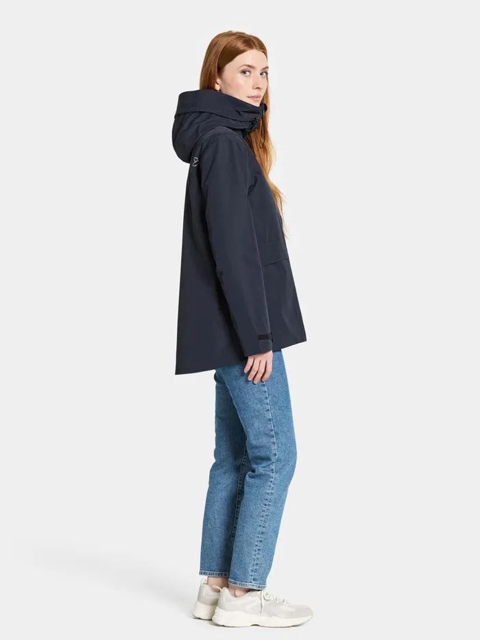 Women Wide Jacket Dark Night Blue Didriksons Spring Jackets