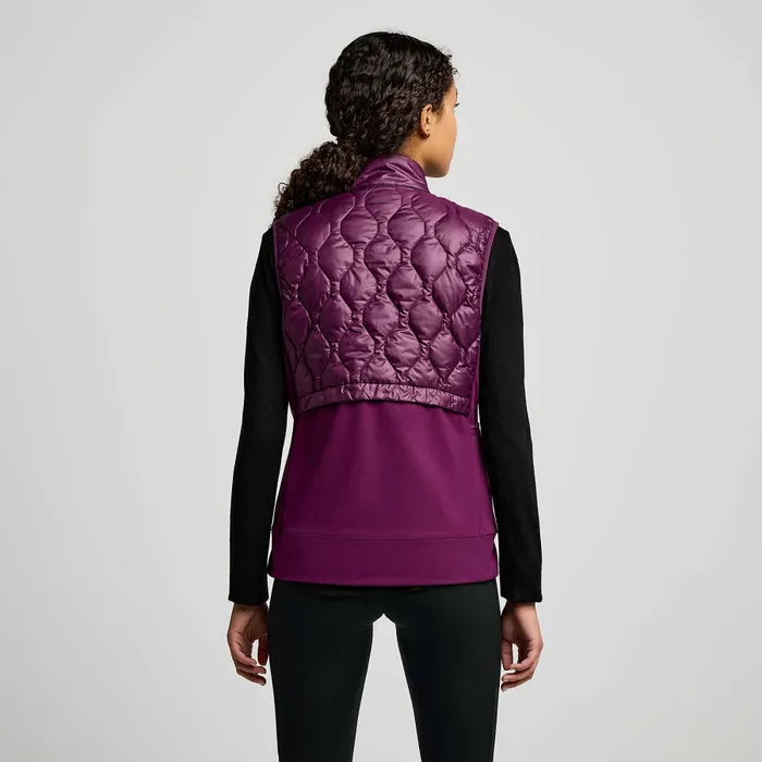 Women Women8217s Hurricane Insulated Vest Eggplant Tops Saucony Women Women8217s Hurricane Insulated Vest Eggplant Tops Saucony