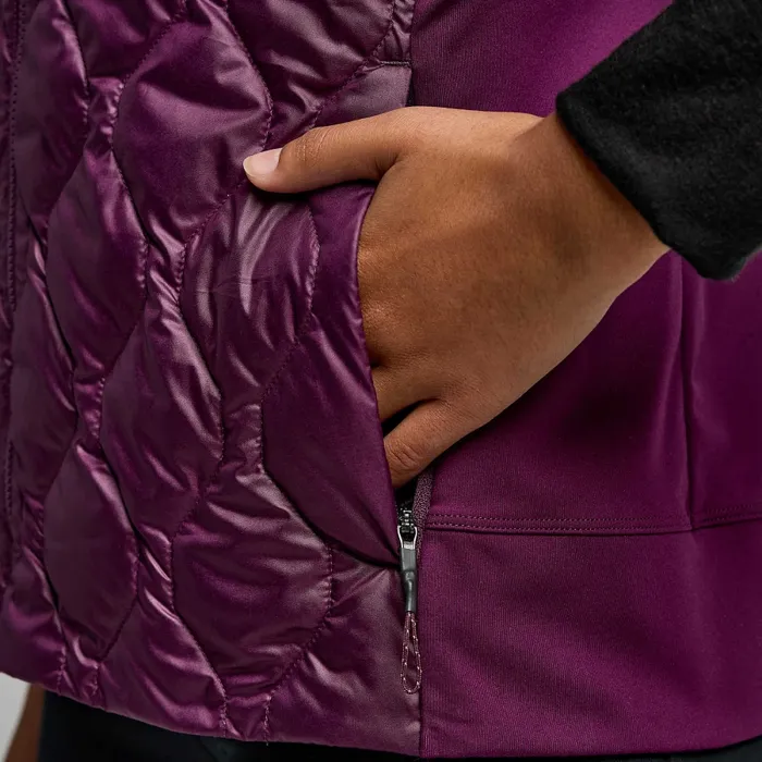 Women Women8217s Hurricane Insulated Vest Eggplant Tops Saucony Women Women8217s Hurricane Insulated Vest Eggplant Tops Saucony
