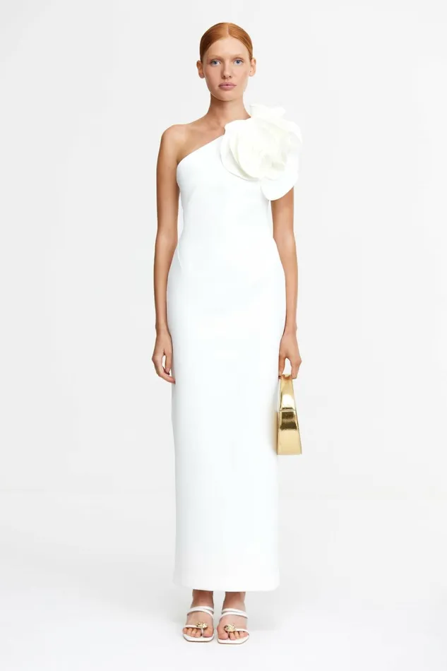 Women WYNYARD MAXI DRESS Ivory Acler White Dresses