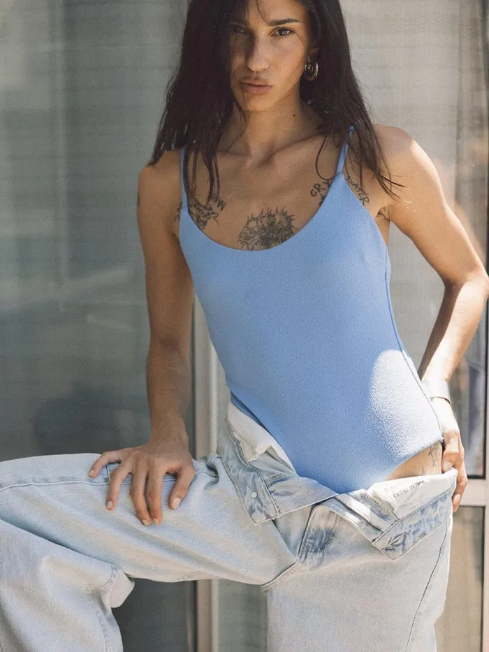 Womens Adira Classic VNeck One Piece Postal Blue Thrills Swim