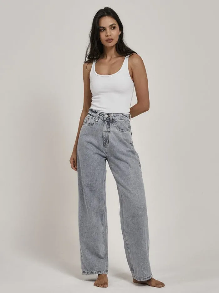 Womens Billie Jean Garage Blue Thrills High Waisted Jeans